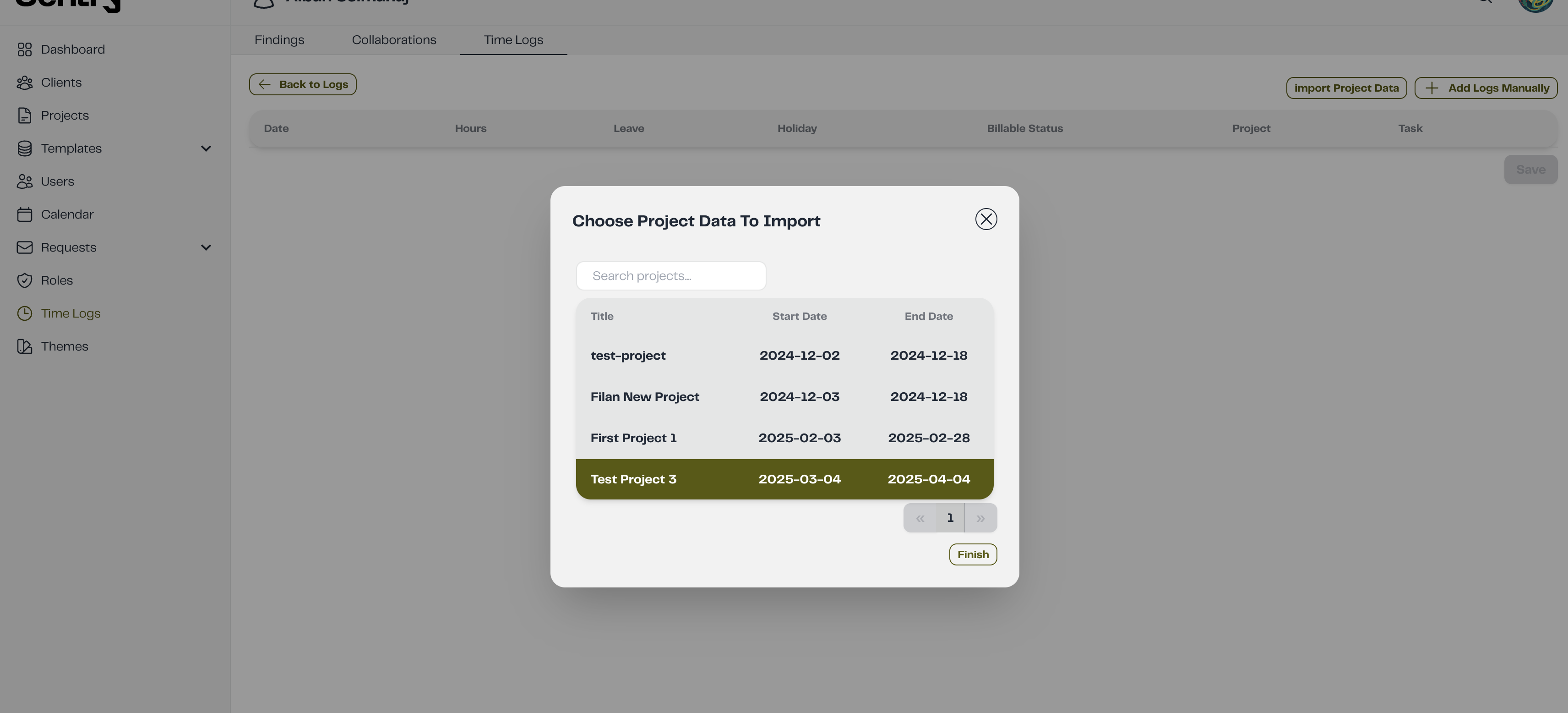 Logs Projects